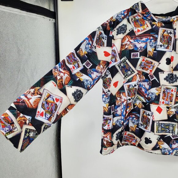 NWT Fresh Prince of Bel-Air Dogs Playing Poker Pullover Hooded Sweatshirt Medium - Picture 5 of 11